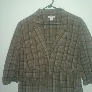 3/4 length mock blazer